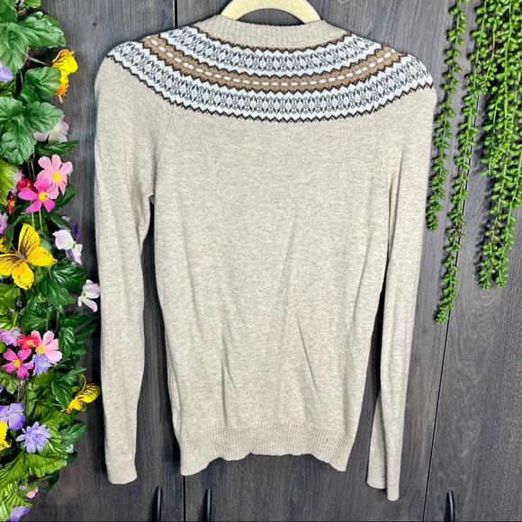 '🌼3/$30🌼Merona Fair Isle Button Down Lightweight Cardigan Size XS - Picture 11 of 13